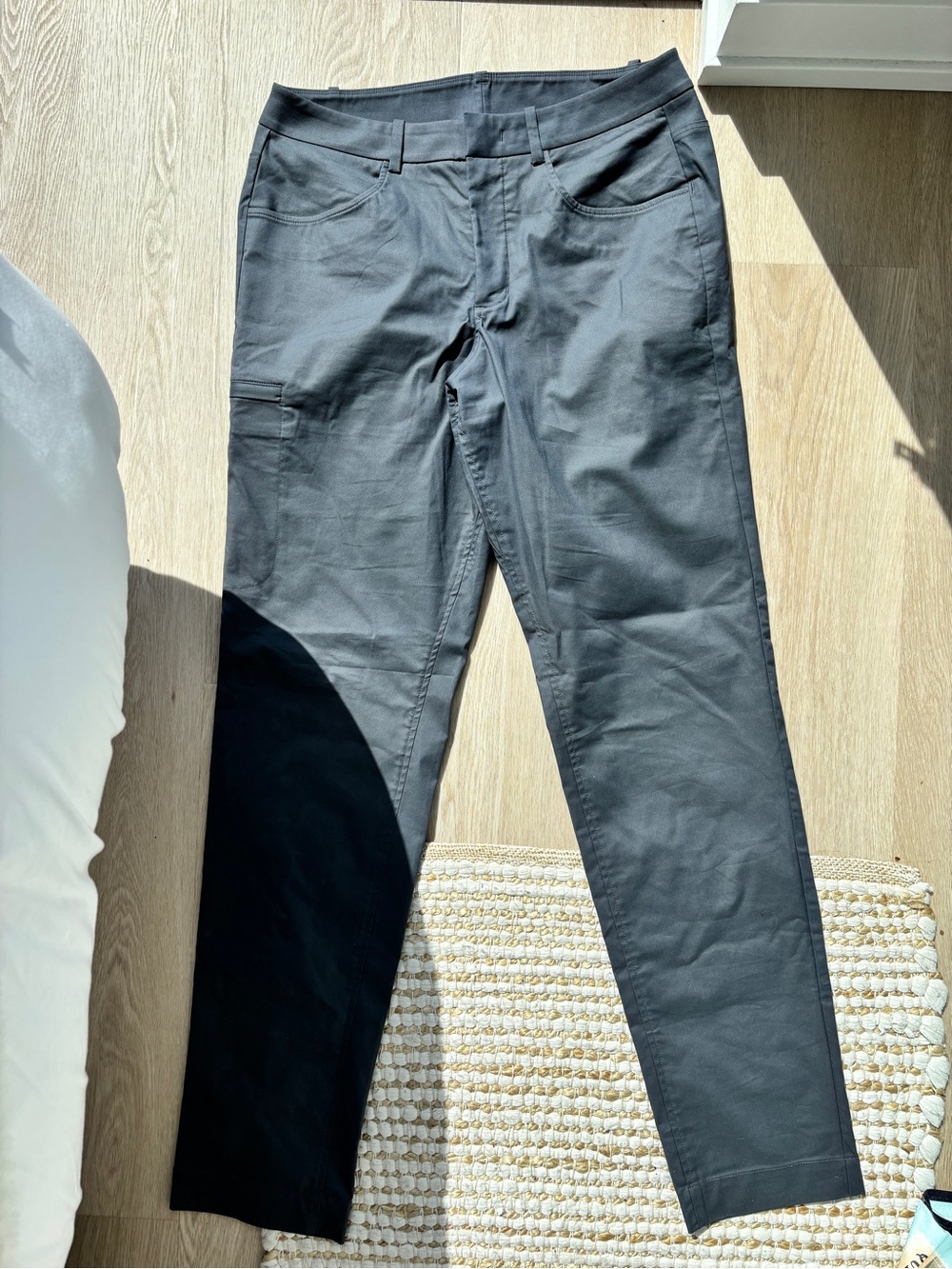 Kit and Ace Men's Charcoal Gray Chinos - Picture 3 of 5